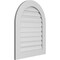 Ekena Millwork Round Top Surface Mount PVC Gable Vent: Functional, w/ 3-1/2"W x 1"P Standard Frame, 26"W x 32"H GVPRT26X3201SF - alternate 3